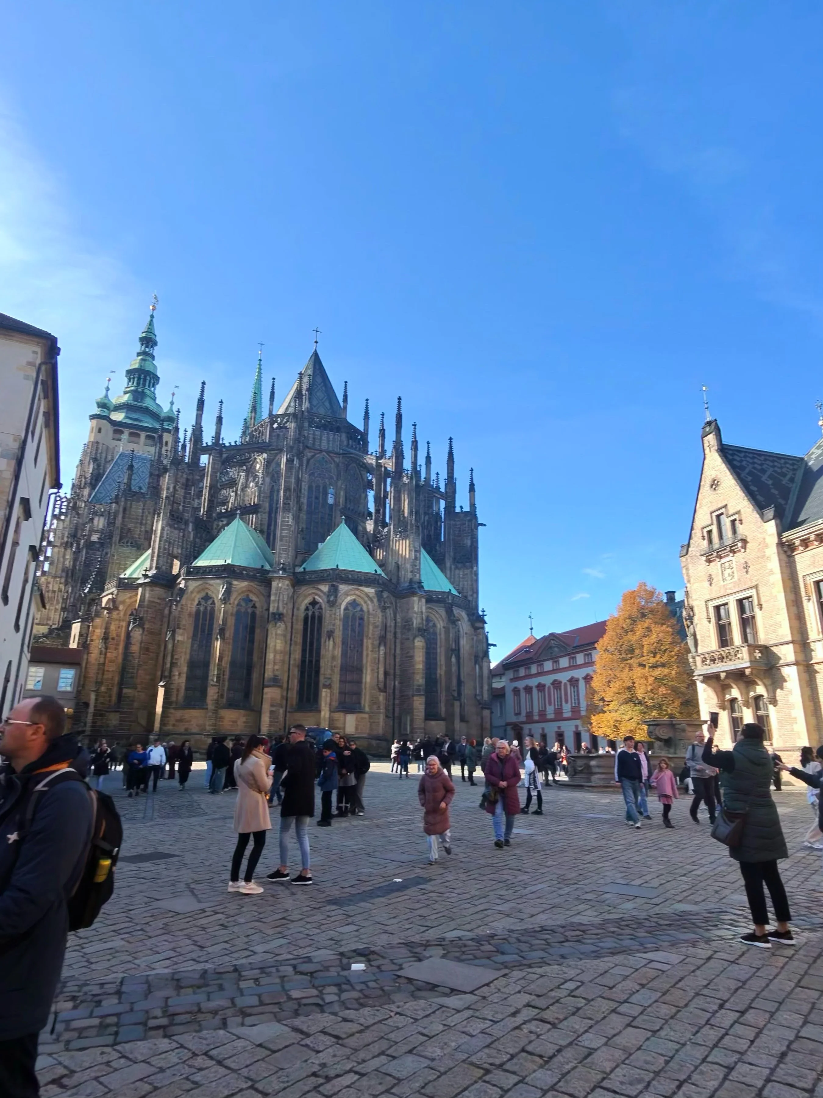 Strahovi kolostor – kilátás Prágára